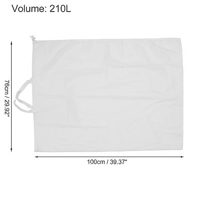 Drawstring Double Handles Laundry Bags for Laundry Room 39.37"x29.92" 210L