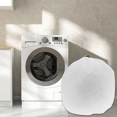 Drawstring XXL Laundry Bags for Laundry Room Bathroom 31.5"x23.62" 210L White