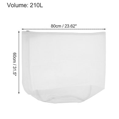 Drawstring XXL Laundry Bags for Laundry Room Bathroom 31.5"x23.62" 210L White