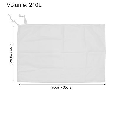Drawstring Single Handle Laundry Bags for Laundry Room 35.43"x23.62" 210L