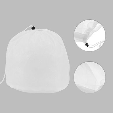 Drawstring S Laundry Bags for Laundry Room Bathroom 15.75"x11.81" 27L White
