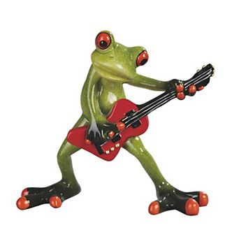 FC Design 6.25"H Frog Playing guitar Figurine Decoration Home Room Decor