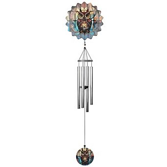 FC Design 40" Long Owl Ripple Wind Chime Decoration Garden and Patio Decor