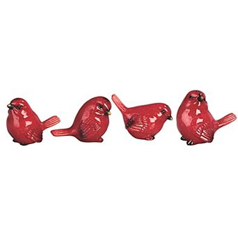 FC Design 2 pc 5.25"H Red Bird Figurine Decoration Home Room Decor