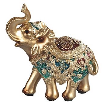 FC Design 4.25"H Thai Elephant in Green Figurine Decoration Home Room Decor
