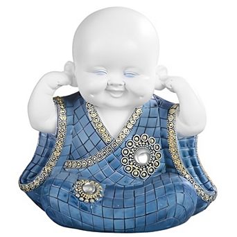 FC Design 6"H Monk No Llisten Figurine Decoration Home Room Decor