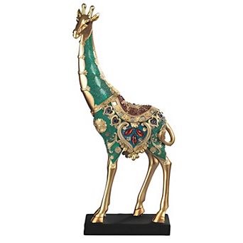 FC Design 16.25"H Green Giraffe Figurine Decoration Home Room Decor