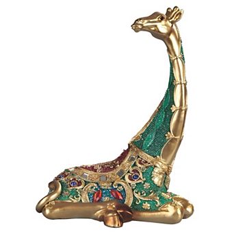 FC Design 10"H Green Giraffe Sitting Figurine Decoration Home Room Decor