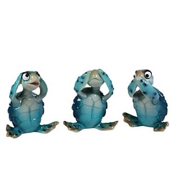 FC Design 3 pc Set 3.75"H Frog Hear-No, See-No, Speak-No Figurine Decoration Home Room Decor