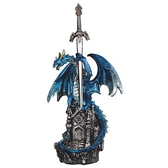 FC Design 7.5 H Blue Dragon with Treasure Box Figurine Decoration Home Room Decor