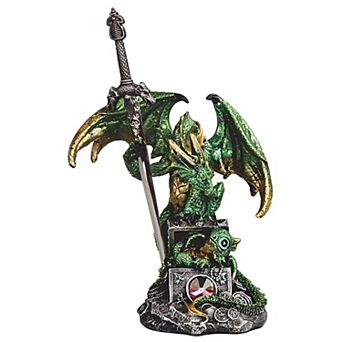 FC Design 6"H Green Dragon with Treasure Box Figurine Decoration Home Room Decor