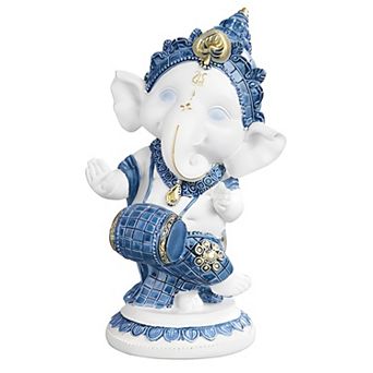FC Design 5.5"H Ganesh Playing Drum Figurine Decoration Home Room Decor