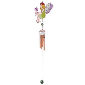 FC Design 27" Long Fairy Copper Gem Wind Chime Decoration Garden and Patio Decor