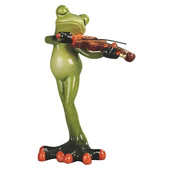 FC Design 6.25"H Violinist Frog Figurine Decoration Home Room Decor