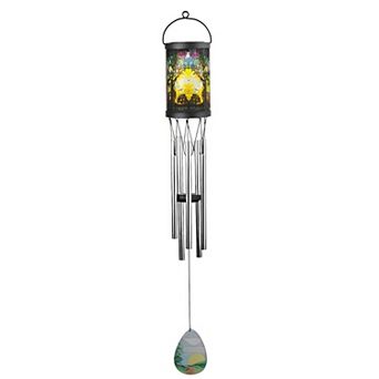 FC Design 31"Long Tree of Life Solar Light Wind Chime Decoration Garden and Patio Decor