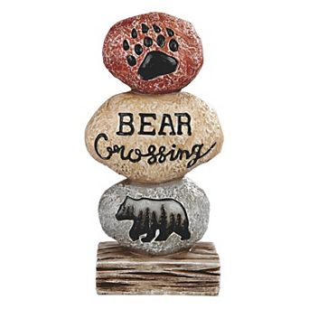 FC Design 8"H Bear on Stone Figurine Decoration Home Room Decor