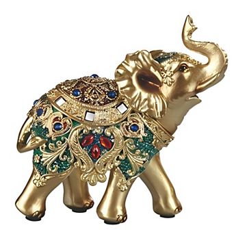 FC Design 5.5"H Thai Elephant in Green Figurine Decoration Home Room Decor