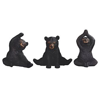 FC Design 4 pc Set 4.5"H Yoga Bear Figurine Decoration Home Room Decor