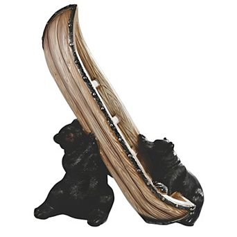 FC Design 9.5"H 2 Bear with Canoe Figurine Decoration Home Room Decor
