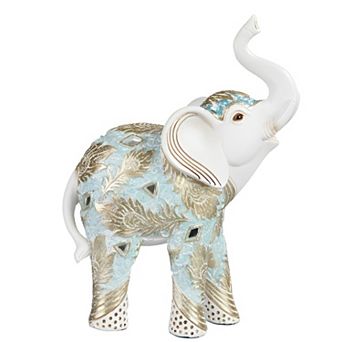 FC Design 7"H Thai Elephant in Baby Blue Figurine Decoration Home Room Decor