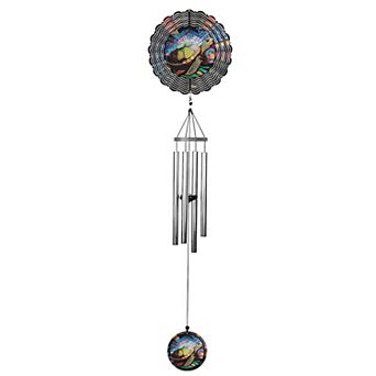 FC Design 40" Long Sea Turtle Ripple Illusion Wind Chime Decoration Garden and Patio Decor