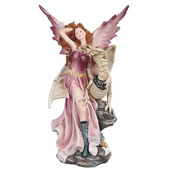 FC Design 11.5"H Fairy with Drgon Skeleton Figurine Decoration Home Room Decor