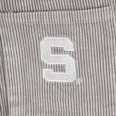 Women's Gameday Couture Gray Michigan State Spartans Vintage Wash Corduroy Full-Snap Hooded Shacket