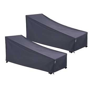 F&J Outdoors Premium Waterproof Outdoor Patio Chaise Lounge Covers - 84"L x 32" W x 34"H