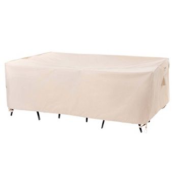 F&J Outdoors Premium Waterproof Outdoor Patio Rectangular Table Cover