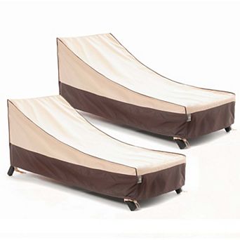 F&J Outdoors Premium Waterproof Outdoor Patio Chaise Lounge Covers - 79"L x 30" W x 30"H