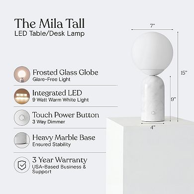 Mila Tall Led Table Lamp Bundle