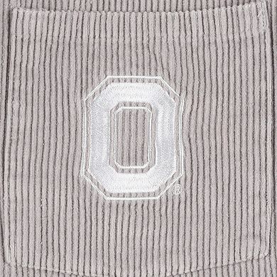 Women's Gameday Couture Gray Ohio State Buckeyes Vintage Wash Corduroy Full-Snap Hooded Shacket