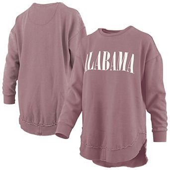 Women's Pressbox Pink Alabama Crimson Tide Poncho Fleece Pullover Sweatshirt