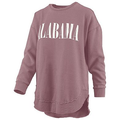 Women's Pressbox Pink Alabama Crimson Tide Poncho Fleece Pullover Sweatshirt