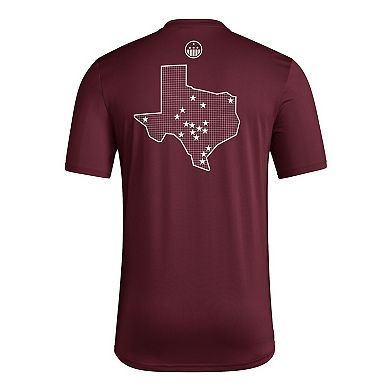 Men's adidas Maroon Texas A&M Aggies Honor & Support Pre-Game T-Shirt