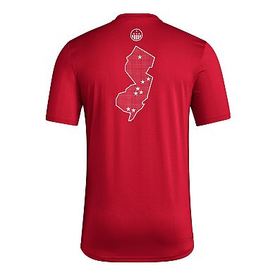 Men's adidas Scarlet Rutgers Scarlet Knights Honor & Support Pre-Game T-Shirt