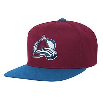 Youth Mitchell & Ness Burgundy/Blue Colorado Avalanche Core Team Two-Tone Snapback Hat
