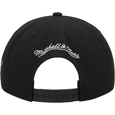 Men's Mitchell & Ness Black Los Angeles Kings Core Team Script 2.0 Snapback Hat