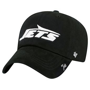 Women's '47 Black New York Jets Miata Clean Up Adjustable Hat