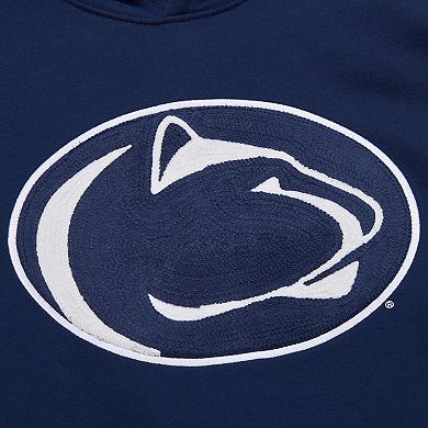 Men's Mitchell & Ness Navy Penn State Nittany Lions Chainstich Fleece Pullover Hoodie