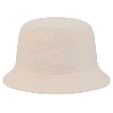 Women's New Era Cream Miami Dolphins Cozy Sherpa Bucket Hat