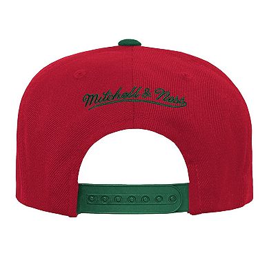 Youth Mitchell & Ness Red/Green New Jersey Devils Core Team Two-Tone Snapback Hat