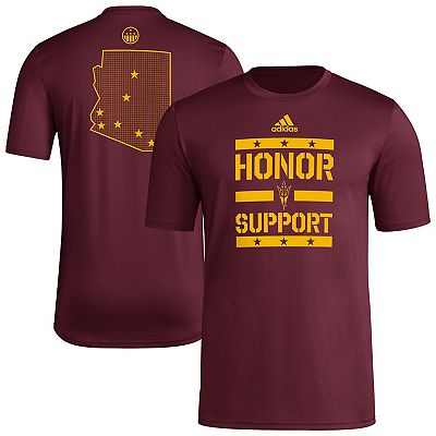 Men's adidas Maroon Arizona State Sun Devils Honor & Support Pre