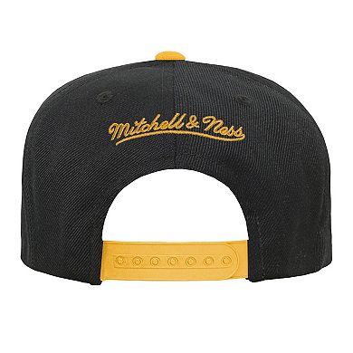 Youth Mitchell & Ness Black/Gold Pittsburgh Penguins Core Team Two-Tone Snapback Hat