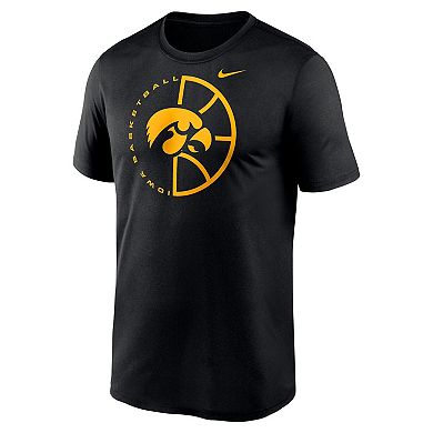 Men's Nike Black Iowa Hawkeyes Legend Basketball Icon Performance T-Shirt
