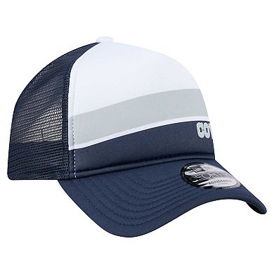 Toddler New Era White/Navy Dallas Cowboys Sport Night Color Block 9FORTY A-Frame Trucker Adjustable Hat