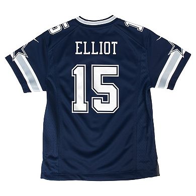 Youth Nike Ezekiel Elliott Navy Dallas Cowboys Game Jersey