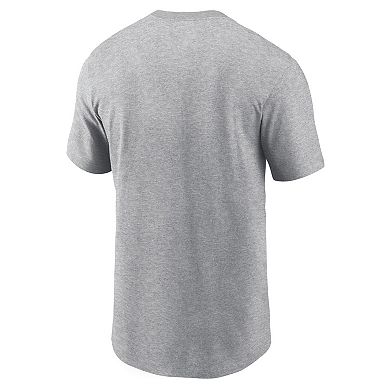 Men's Nike Heather Gray Duke Blue Devils DNA Lockup T-Shirt