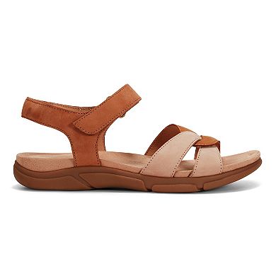 Easy Spirit Marian Women's Leather Adjustable Quarter-Strap Slingback Sandals