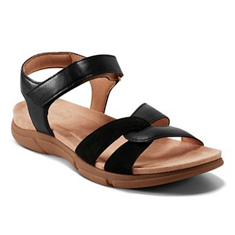 Easy Spirit Marian Women's Leather Adjustable Quarter-Strap Slingback Sandals